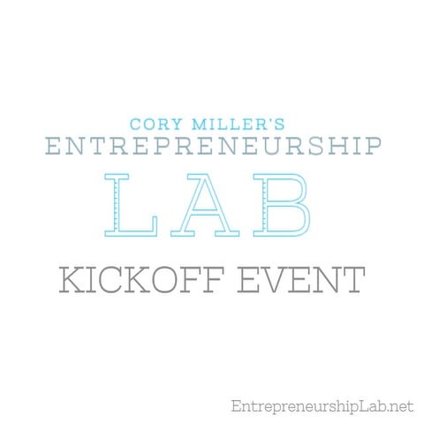 EntrepreneurshipLab.net Kickoff Event