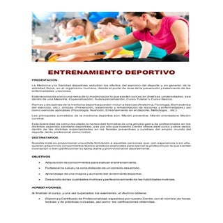 Entrenamiento deportivo