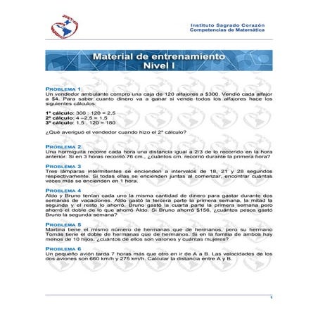 Entrenamiento nivel i