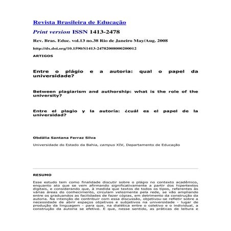 Entre o plágio e a autoria