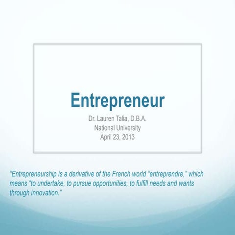 Entrepreneur