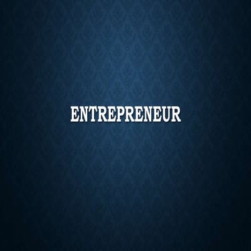 Entrepreneurship in Pakistan