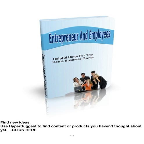 Entrepreneur and employees