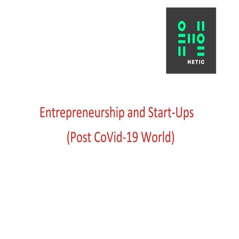 Entrepreneurship and Startup