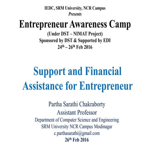 Entrepreneur awareness program