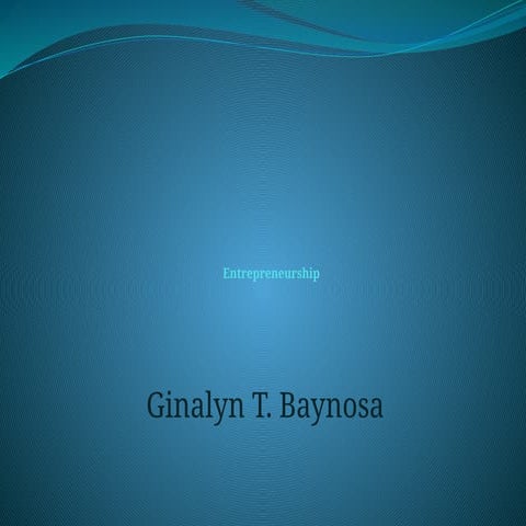 understanding basic entrepreneuri al concepts