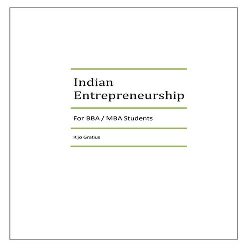 Entrepreneurial Development