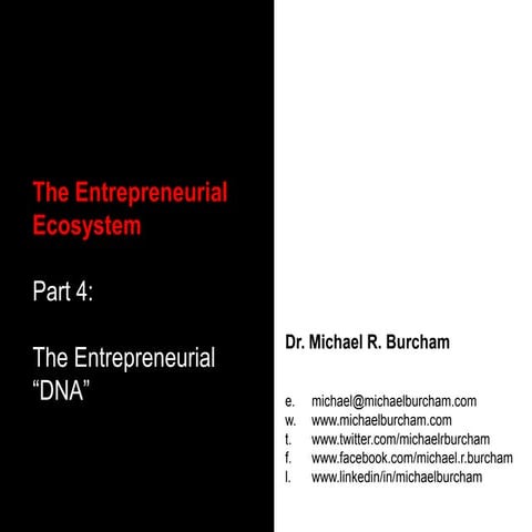 Entrepreneurial ecosystem p4   5 mdna