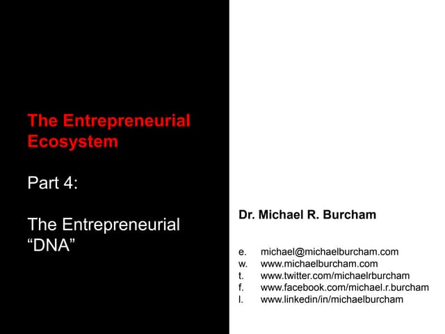 Entrepreneurial ecosystem p4   5 mdna