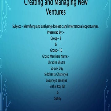 Entrepreneurial entry strategies