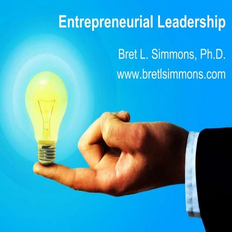 Entrepreneurial Leadership