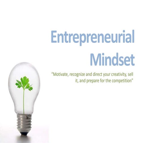 Entrepreneurial Mindset