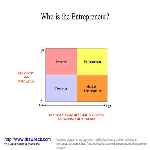 Entrepreneur matrix diagram