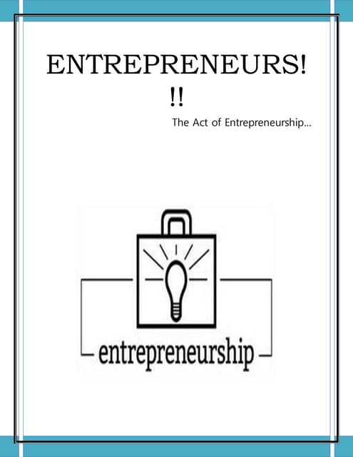 Entrepreneurs