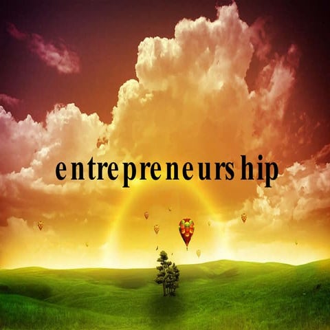 Entrepreneurship