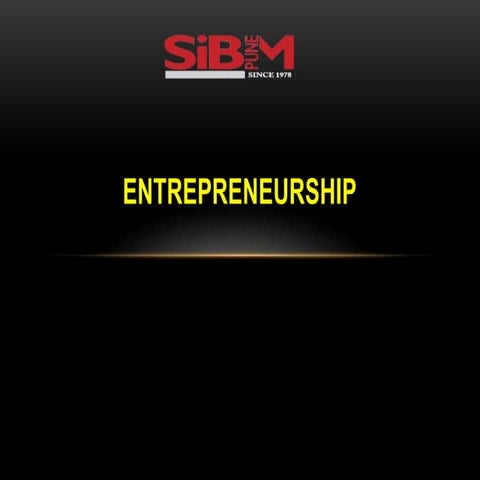 Entrepreneurship