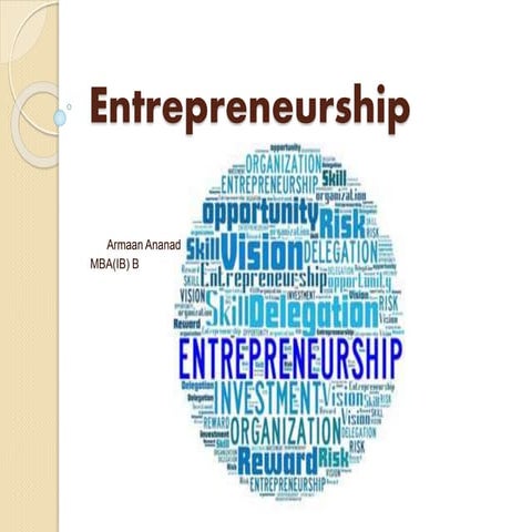 Entrepreneurship in India and challenges