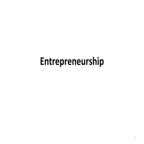 Entrepreneurship
