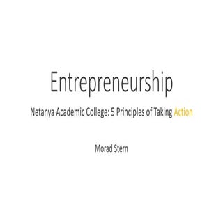 Entrepreneurship Principles
