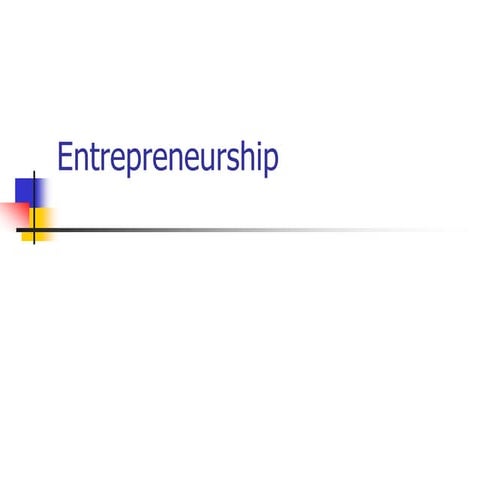 powerpoint presentation on Entrepreneurship | PPT