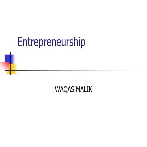 Entrepreneurship