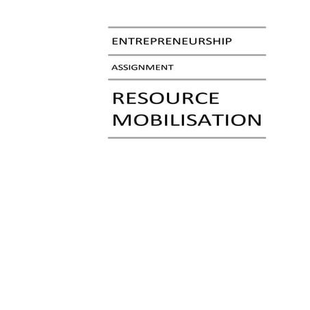 Resource Mobilisation