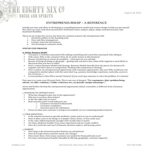 How to Launch a (Spirits) Company