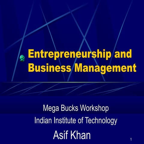Entrepreneurship and business management