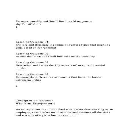 Entrepreneurship and Small Business Management-by Tausif Mulla.docx