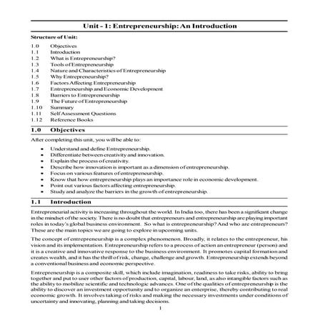 Entrepreneurship an introduction