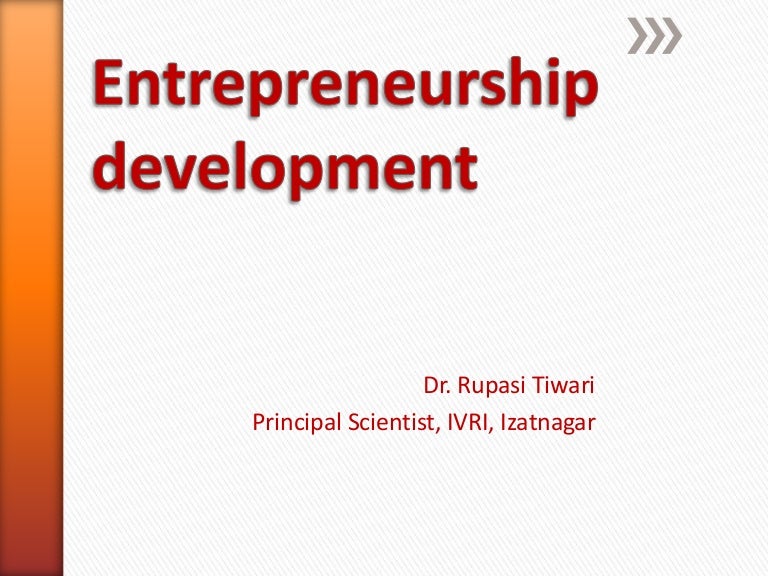Entrepreneurship Development 1