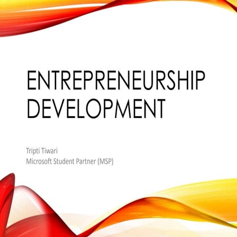 Entrepreneurship development