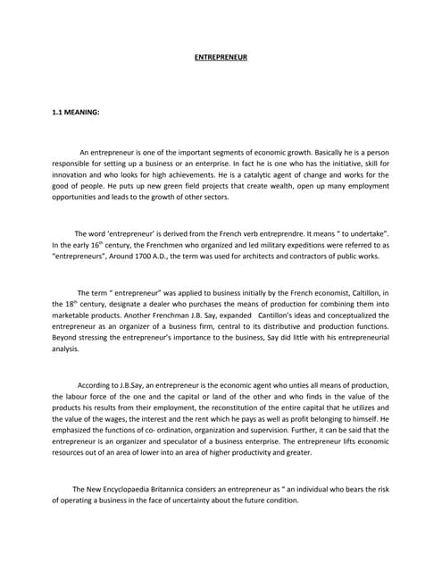 Entrepreneurship material unit   1