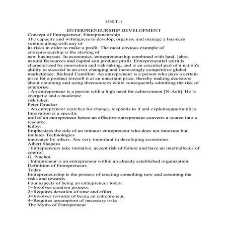 Entrepreneurship part  1