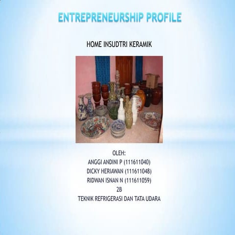 Entrepreneurship profile print jadi