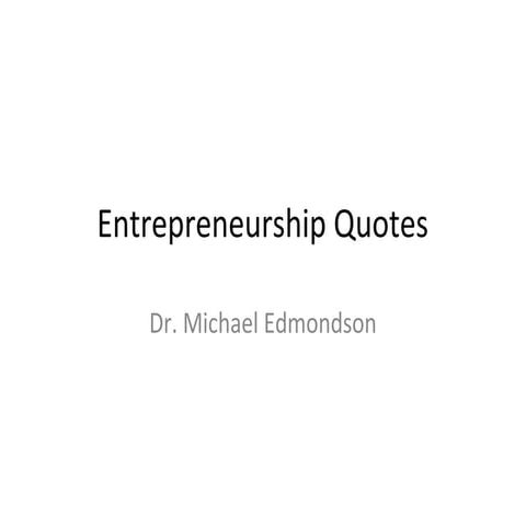 Entrepreneurship quotes