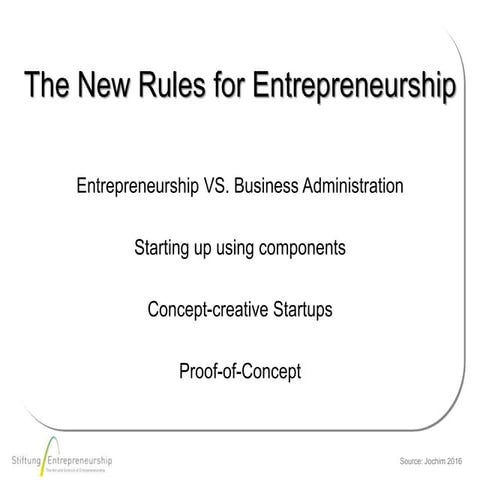 Soziale Marktwirtschaft und Entrepreneurship - Panorama 03. April 2016