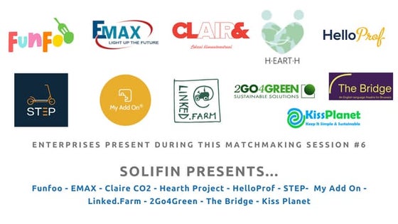 Solifin Matchmaking session - october 2019 | PPT