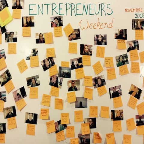 Visual summary of Entrepreneurs weekend BXL November 2016