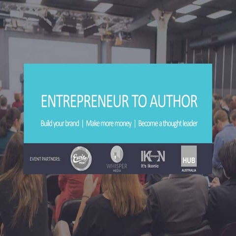 Entrepreneur to author