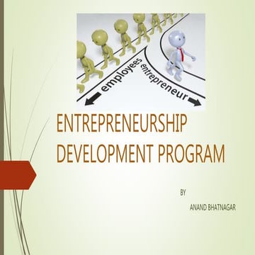 Entrepreneurship development program