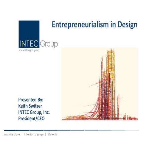 Entreprenurialism in design presentation