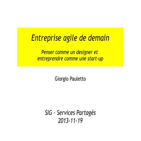 Entreprise agile de demain 2013-11