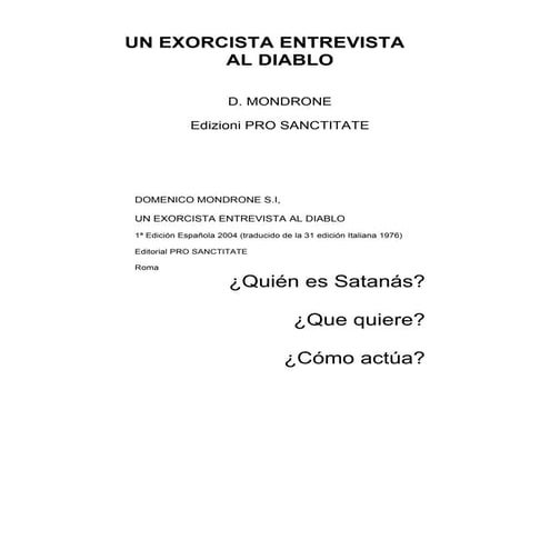 Entrevista Con El Diablo