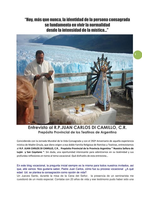 Entrevista P. Juan Carlos Di Camillo