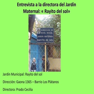 Entrevista a la directora del Jardí...