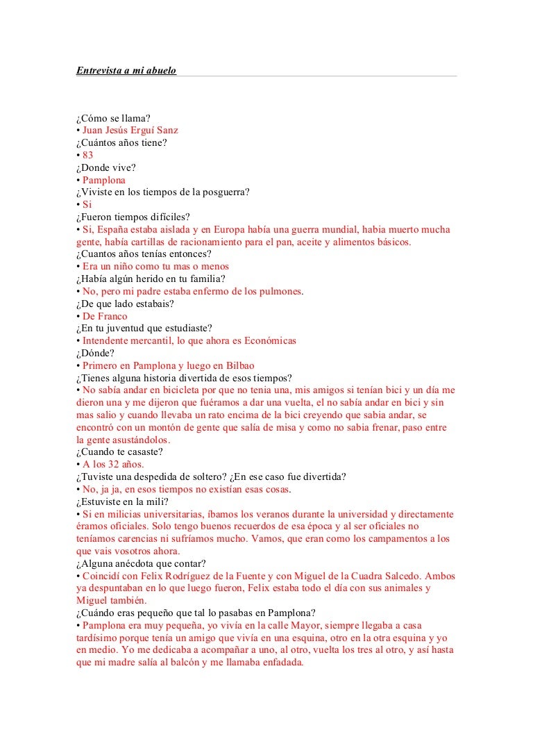 entrevista a mi abuelo entrevista a mi abuelo