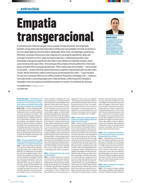 Empatia transgeracional - Entrevista Brian Solis 