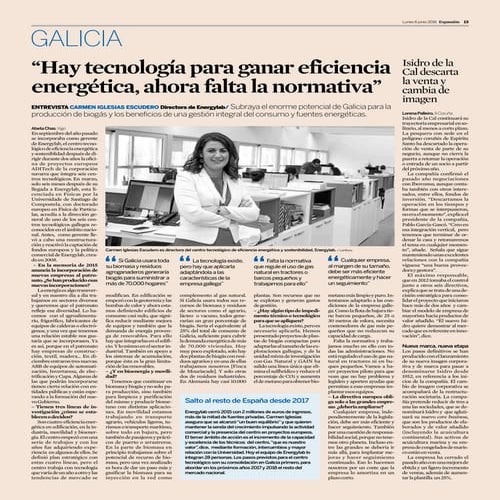 Entrevista Carmen Iglesias Escudero  Periodico Expansion 06-06-2016