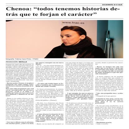 Entrevista Chenoa
